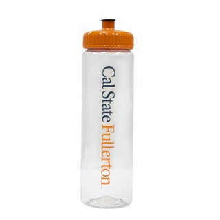 Cal State Fullerton 25oz Clear Elgin Bottle - Orange